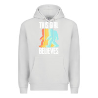Dove Grey bigfoot t  shirt bigfoot   this girl believes t  shirt Premium Hoodie - DesigneFamous