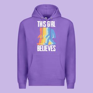 Bigfoot T  Shirt Bigfoot   This Girl Believes T  Shirt Premium Hoodie Designed By Designefamous