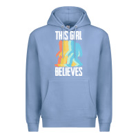 Colony Blue bigfoot t  shirt bigfoot   this girl believes t  shirt Premium Hoodie - DesigneFamous