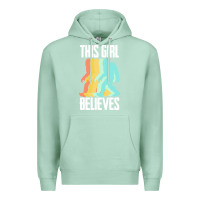 Seafoam bigfoot t  shirt bigfoot   this girl believes t  shirt Premium Hoodie - DesigneFamous