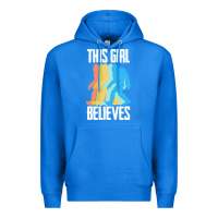 True Royal bigfoot t  shirt bigfoot   this girl believes t  shirt Premium Hoodie - DesigneFamous