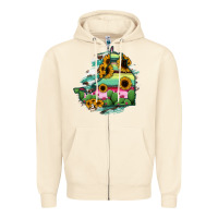 Sandshell Campeche State Of Mexico Map Zipper Hoodie - RanaPortraitStore