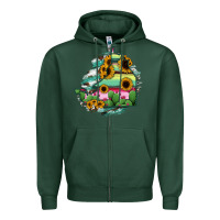 Sports Green Campeche State Of Mexico Map Zipper Hoodie - RanaPortraitStore