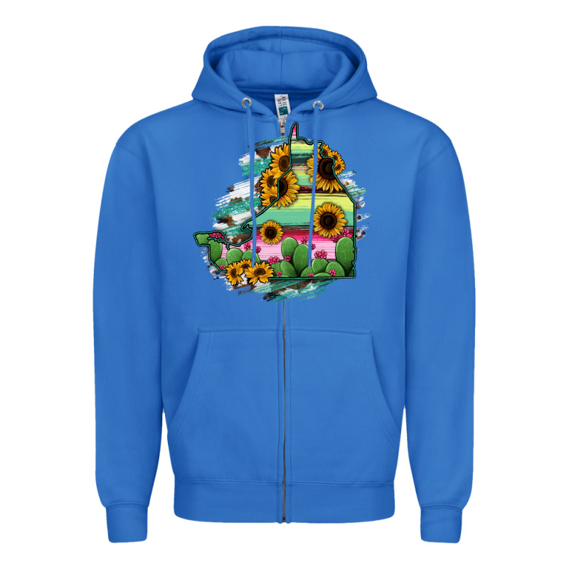Campeche State Of Mexico Map Zipper Hoodie by RanaPortraitStore | Teevron