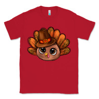 Red turkey and leopard pattern and thanksgiving hat bbs Classic Tee - BundleAndBundleShop