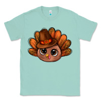 Seafoam turkey and leopard pattern and thanksgiving hat bbs Classic Tee - BundleAndBundleShop