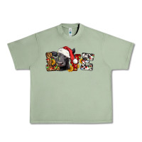 Oil Green love christmas black angus Urban Heavy Tee - LillyAllenDesigns