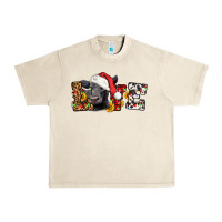 Sandshell love christmas black angus Urban Heavy Tee - LillyAllenDesigns
