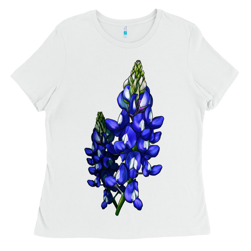 Bluebonnet Flower Illustrations Ladies Tee by LillyAllenDesigns | Teevron