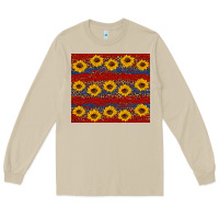 Mushroom usa and sunflower pattern Long Sleeve Tee - Artiststas