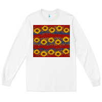 White usa and sunflower pattern Long Sleeve Tee - Artiststas