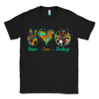 Black Peace Love Donkeys Classic Tee - Jasminsmagicworld