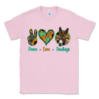 Bubblegum Pink Peace Love Donkeys Classic Tee - Jasminsmagicworld