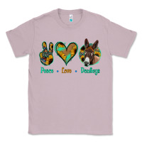 Lilac Peace Love Donkeys Classic Tee - Jasminsmagicworld