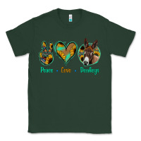 Sports Green Peace Love Donkeys Classic Tee - Jasminsmagicworld