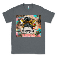 Charcoal Heather teacher messy bun tumbler Classic Tee - BarkalooDesign