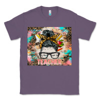 Lavender teacher messy bun tumbler Classic Tee - BarkalooDesign