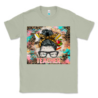 Matcha teacher messy bun tumbler Classic Tee - BarkalooDesign