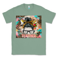 Sage teacher messy bun tumbler Classic Tee - BarkalooDesign