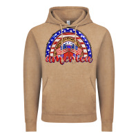 Vintage Coffee america rainbow Vintage Hoodie - BarkalooDesign