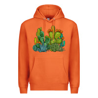 Carrot watercolor cactus Premium Hoodie - BarkalooDesign