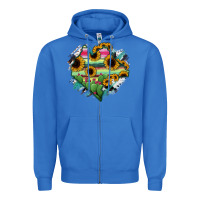 True Royal Chiapas State Of Mexico Map Zipper Hoodie - RanaPortraitStore
