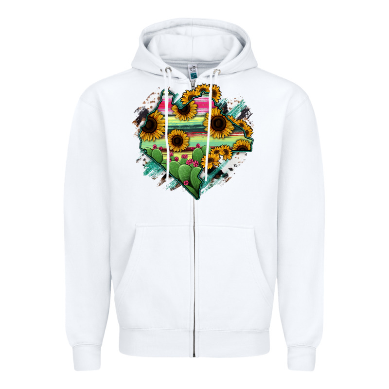 Chiapas State Of Mexico Map Zipper Hoodie by RanaPortraitStore | Teevron