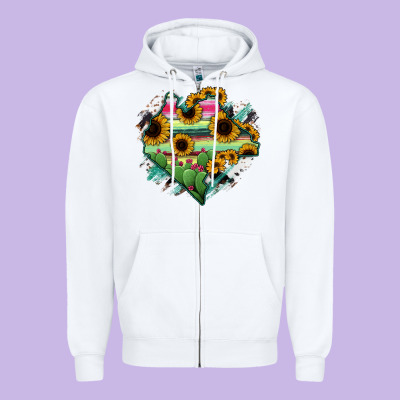 Chiapas State Of Mexico Map Zipper Hoodie Designed By Ranaportraitstore