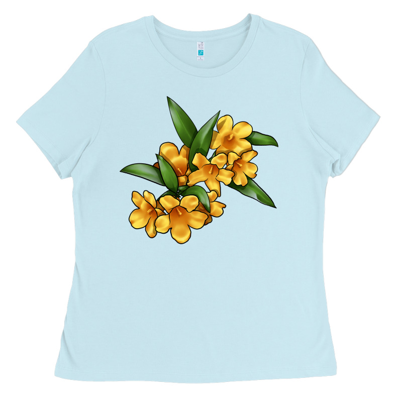Yellow Jessamine Flower Illustrations Ladies Tee by LillyAllenDesigns | Teevron