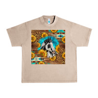French Oak western paint horse Urban Heavy Tee - LillyAllenDesigns