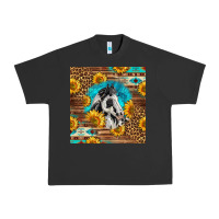 Pigment Black western paint horse Urban Heavy Tee - LillyAllenDesigns