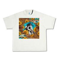 Pistachio western paint horse Urban Heavy Tee - LillyAllenDesigns