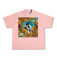 Salmon western paint horse Urban Heavy Tee - LillyAllenDesigns