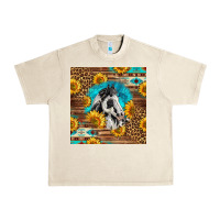 Sandshell western paint horse Urban Heavy Tee - LillyAllenDesigns