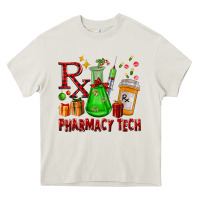 Cream pharmacy tech christmas Heavy Core Tee - FaDigitalArtStudio