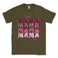 Army Green Mama mama mama mama Mother's Day Classic Tee - FaDigitalArtStudio