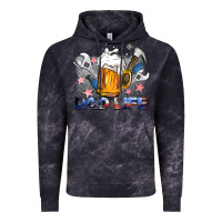 Cloud Black dad life beer and tools Vintage Hoodie - BarkalooDesign