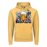 Vintage Mustard dad life beer and tools Vintage Hoodie - BarkalooDesign