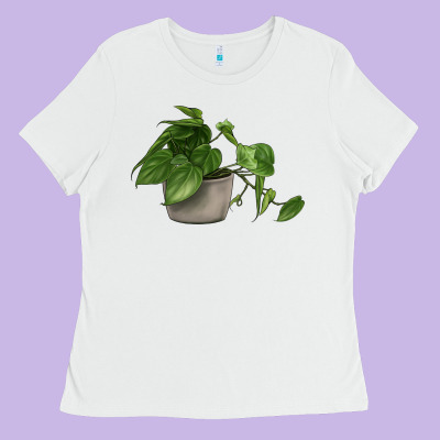 Philodendron Ladies Tee Designed By Lillyallendesigns