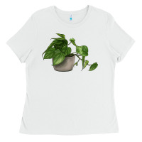 White Philodendron Ladies Tee - LillyAllenDesigns