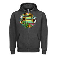 Charcoal Heather Chihuahua State Of Mexico Map Zipper Hoodie - RanaPortraitStore