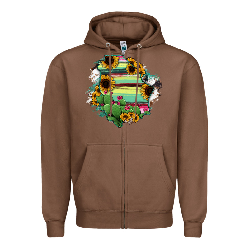 Chihuahua State Of Mexico Map Zipper Hoodie by RanaPortraitStore | Teevron