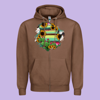 Chihuahua State Of Mexico Map Zipper Hoodie Designed By Ranaportraitstore