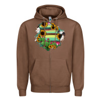 Chestnut Chihuahua State Of Mexico Map Zipper Hoodie - RanaPortraitStore