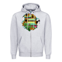Heather Grey Chihuahua State Of Mexico Map Zipper Hoodie - RanaPortraitStore