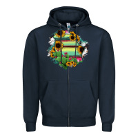 Navy Chihuahua State Of Mexico Map Zipper Hoodie - RanaPortraitStore