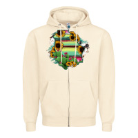 Sandshell Chihuahua State Of Mexico Map Zipper Hoodie - RanaPortraitStore