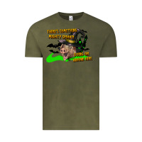 Vintage Olive there's something mighty going on around here pig Vintage Tee - LillyAllenDesigns
