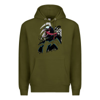 Army Green VENOM ART Premium Hoodie - DesigneFamous