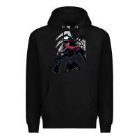 Black VENOM ART Premium Hoodie - DesigneFamous
